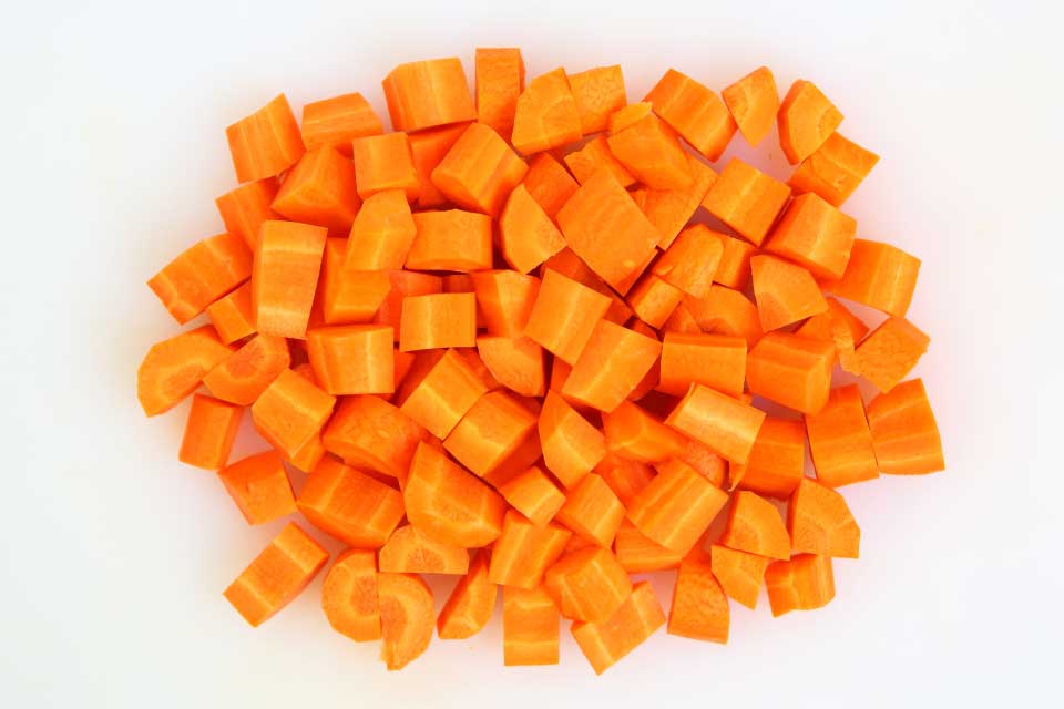 Carrot, cubes
